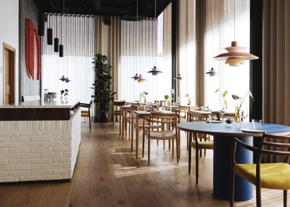 Interior of Substans restaurant in Aarhus by Krøyer & Gatten