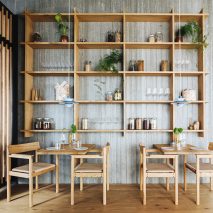 Pantry in Substans restaurant in Aarhus by Krøyer & Gatten