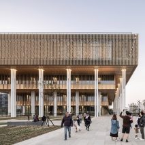 An aluminium-clad public library in Taiwan