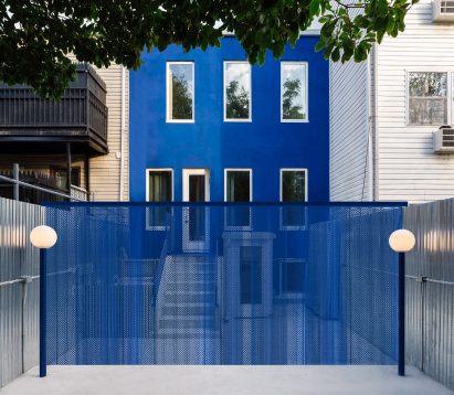 The house's standing outdoor curtain