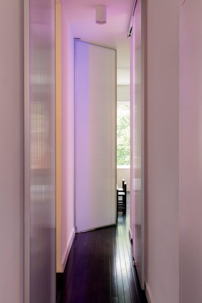 Polycarbonate panels which act as doors