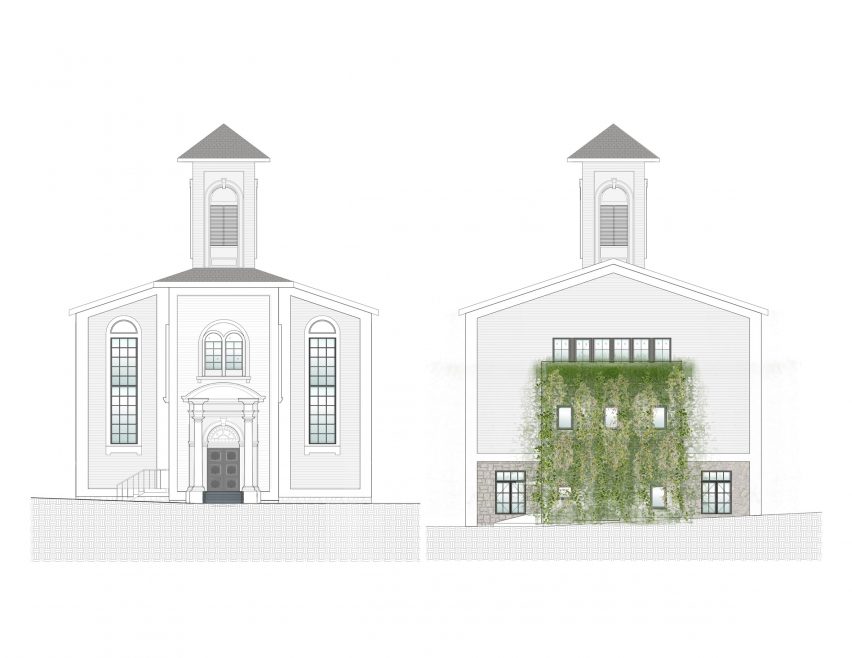 Plans for the Church in Sag Harbour