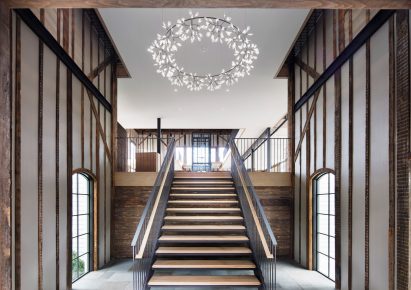 Staircase of church project by Skolnick Architecture and Design Partnership