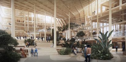 CLT atrium and winter garden