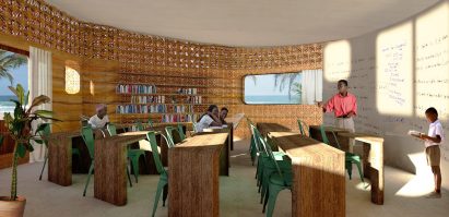 Inside a 3D-printed school in Madagascar