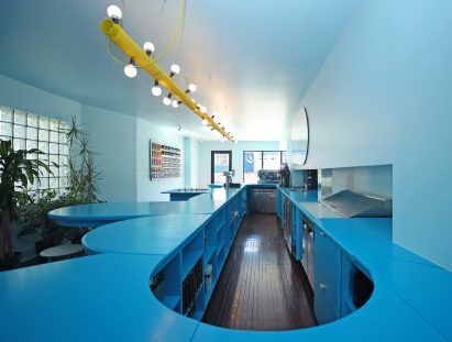 The cafe's main bar is Tipico's central social hub