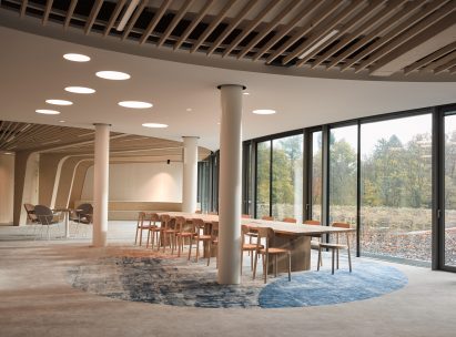 An open-plan office interior