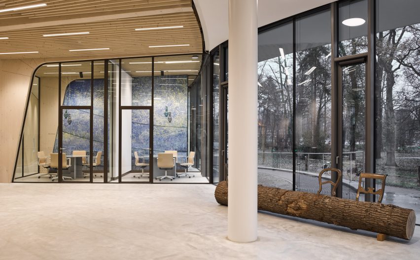 The interiors of Triodos Bank office in the Netherlands