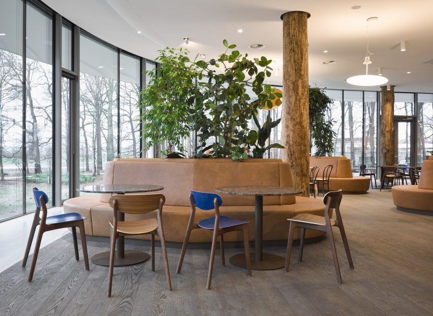 The interiors of Triodos Bank office in the Netherlands
