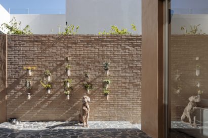Courtyard of Yavia House by Intersticial Arquitectura