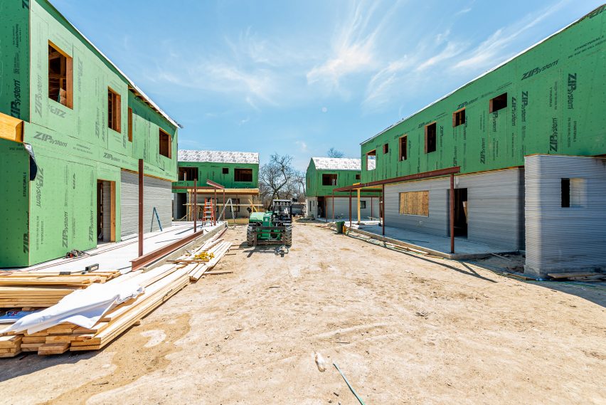 Constructing the houses