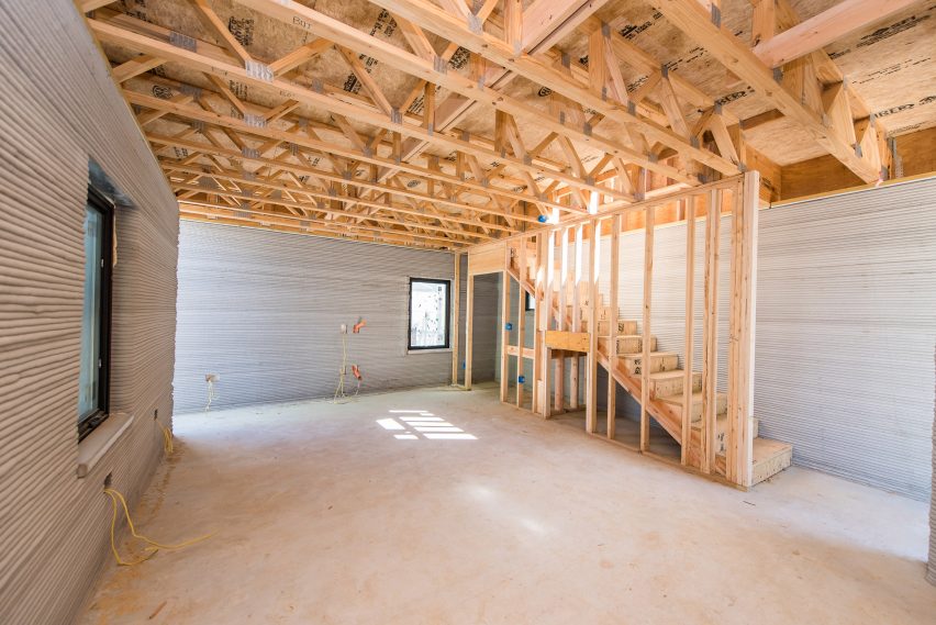 Constructing the interior of the houses