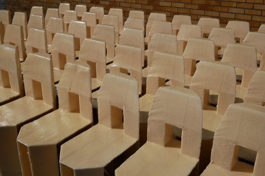 60 Chairs lined up