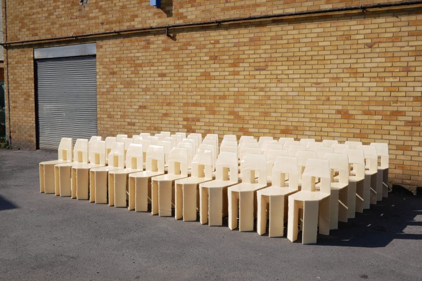 Lamb's 60 Chairs photographed together
