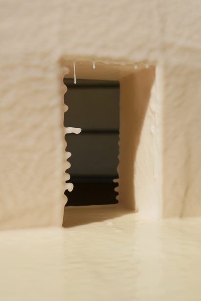 The chairs are coated in un-pigmented polyurethane rubber