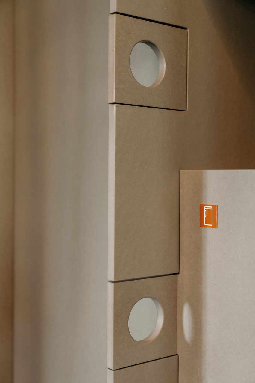 Circular cut outs in cabinetry