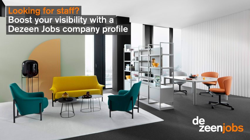 Boost your visibility with a Dezeen Jobs company profile