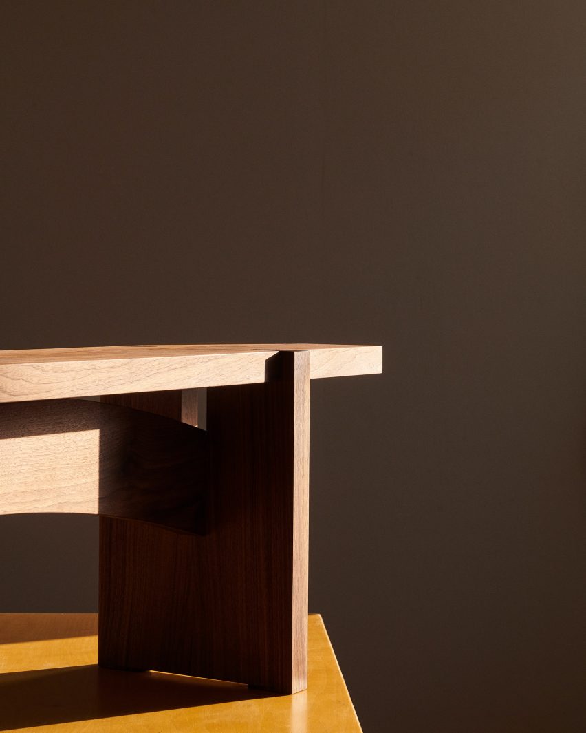 Bench 01 end detail by Bahraini-Danish in the Mindcraft Project exhibition