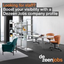 Boost your visibility with a Dezeen Jobs company profile