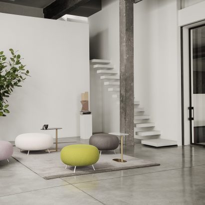 Gioia ottoman by Raffaella Mangiarotti for IOC Project Partners