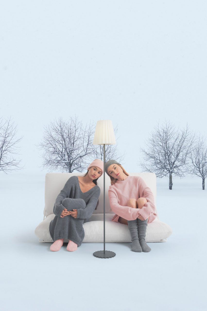 Plisy Up lamp in grey