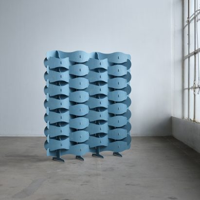 Textile Veneer screen by Else-Rikke Bruun in The Mindcraft Project