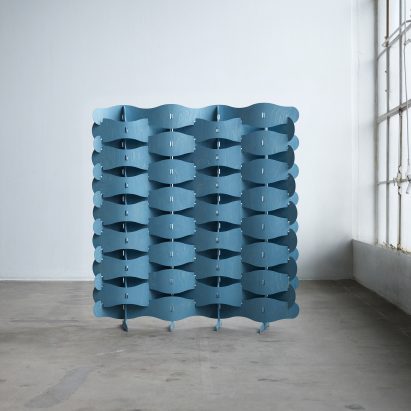 Textile Veneer screen by Else-Rikke Bruun in The Mindcraft Project