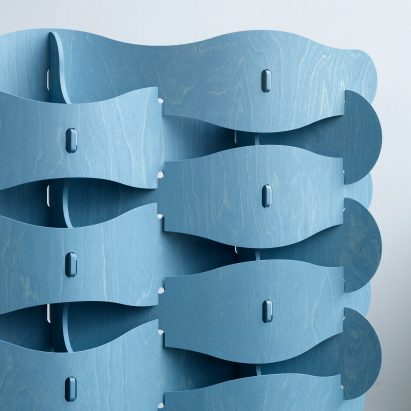 Textile Veneer screen by Else-Rikke Bruun in The Mindcraft Project