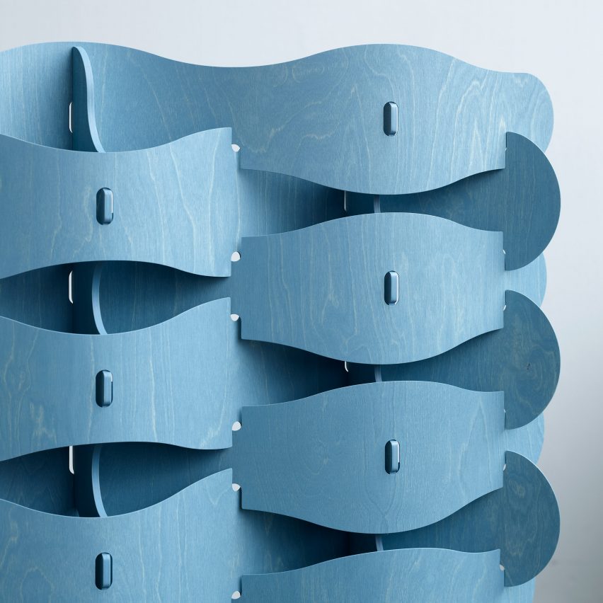 Textile Veneer screen by Else-Rikke Bruun in The Mindcraft Project