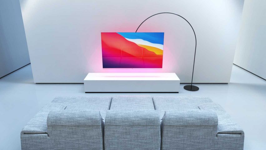 UcmaG by Sedat Özer suspended screen for Dezeen and LG Display's OLED Go Competition