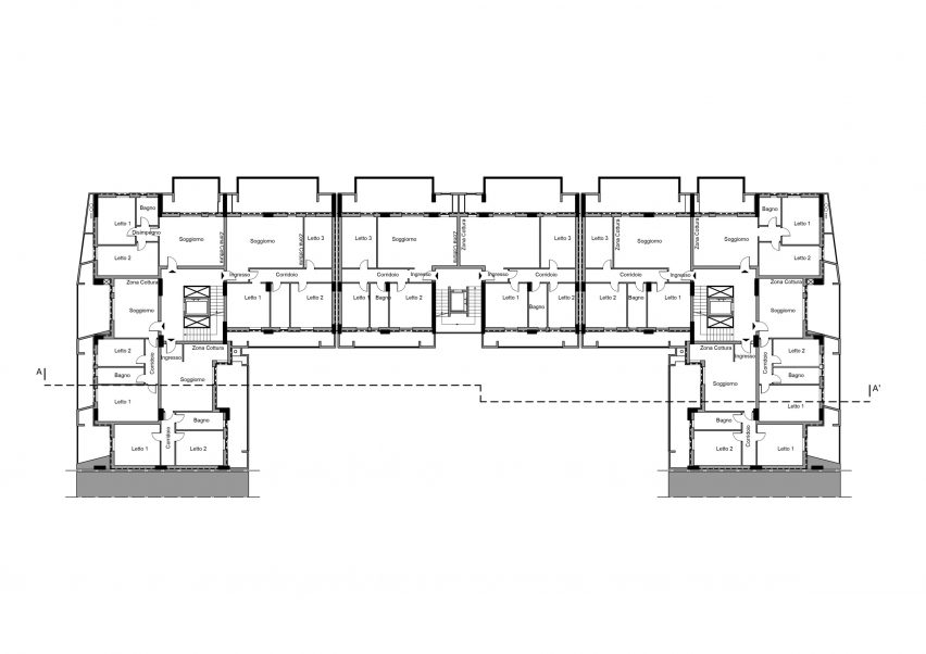 Viale Giulini Housing plan