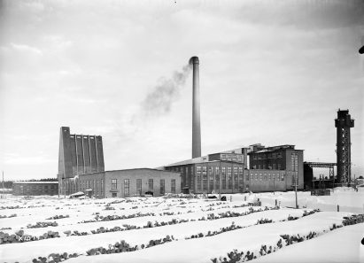 Aaltosiilo as seen in the snow 