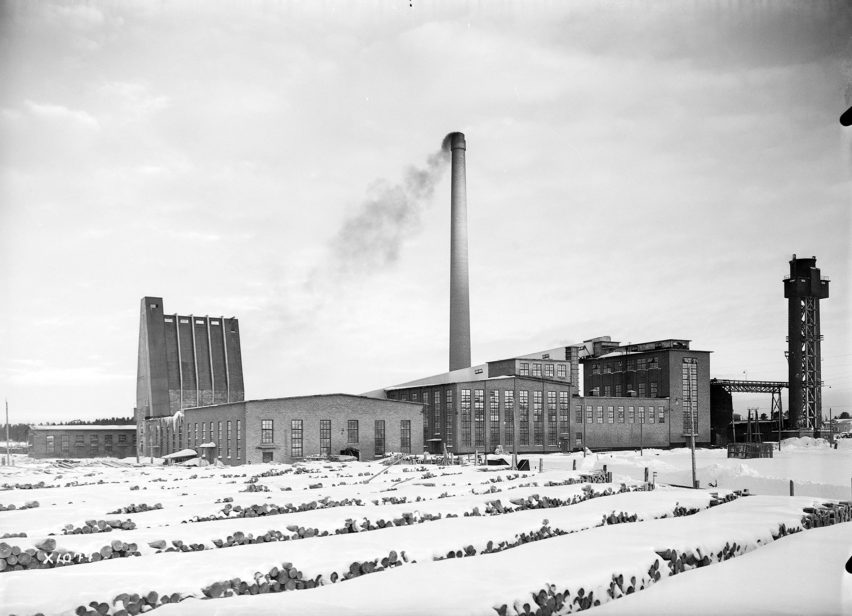 Aaltosiilo as seen in the snow