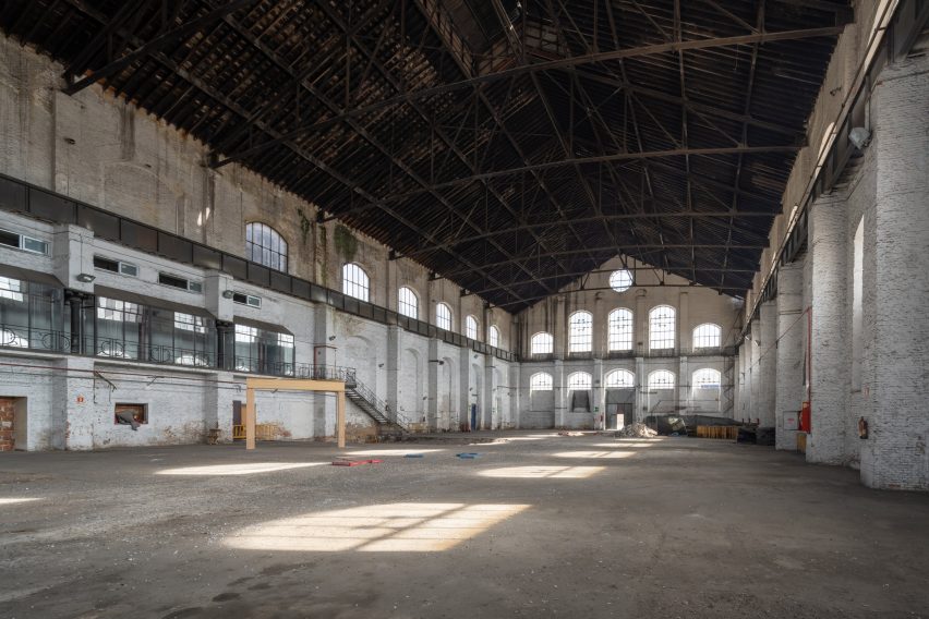 A vacant gas plant by constructed in 1905 by Spanish architect Luis de Landecho