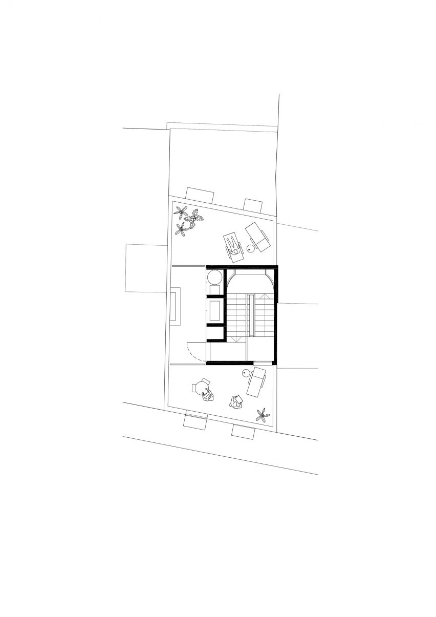 Roof terrace plan