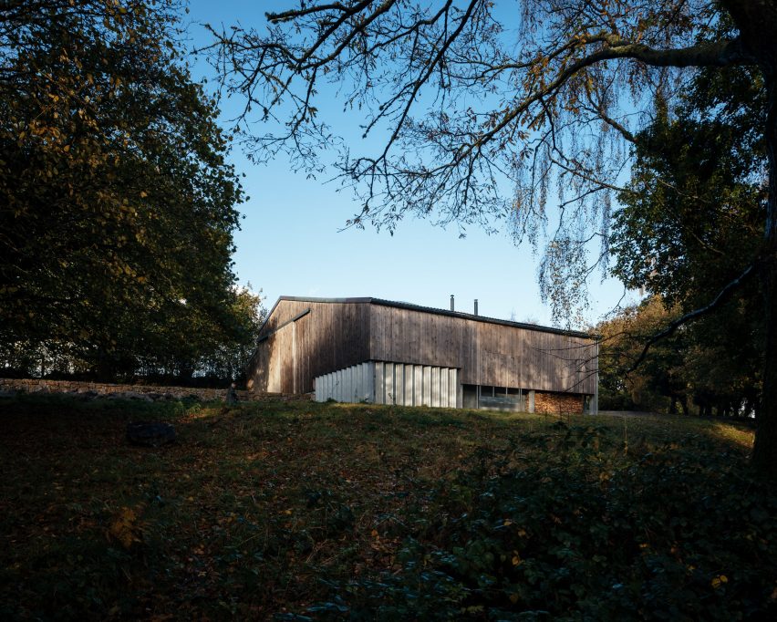 The exterior of Art Barn by Thomas Randall-Page