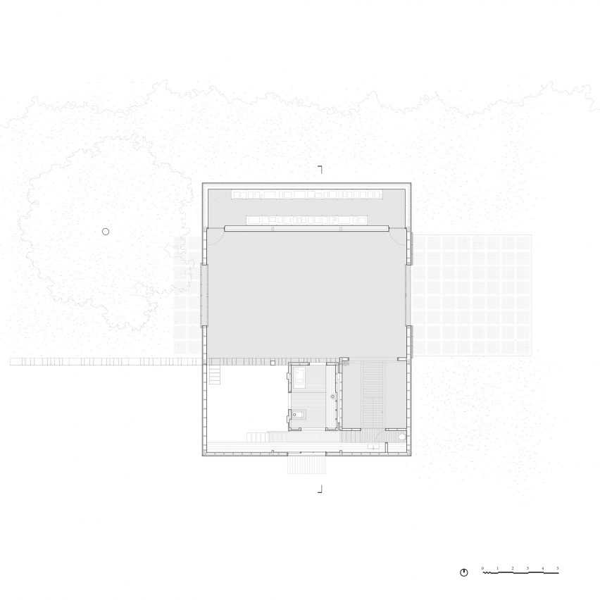 First floor plan of Art Barn by Thomas Randall-Page