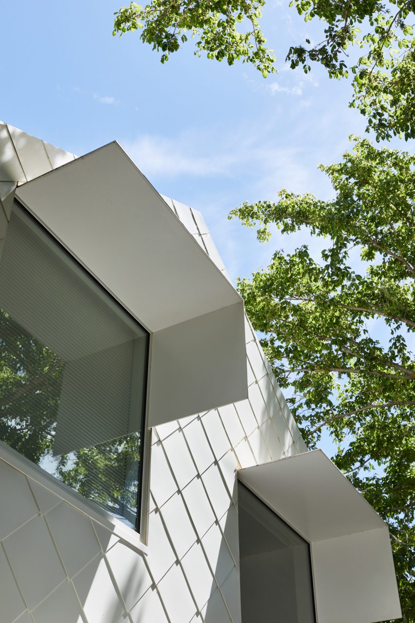 Awning provides shade
