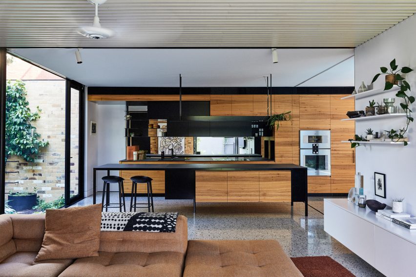 Open plan kitchen diner