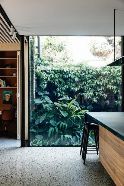 It has views out to the gardens by Austin Maynard Architects