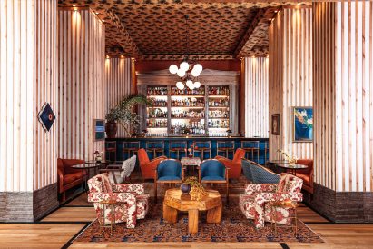 Hotel bar of Austin Proper Hotel and Residences