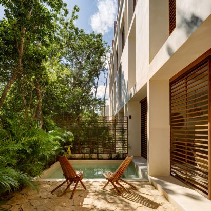 Every apartment has its own private exterior space