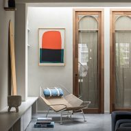 Lounge of Amsterdam garage tranformation by Barde + vanVoltt
