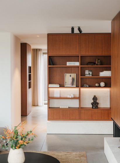 Bookshelves in Penthouse BV by Adjo Studio