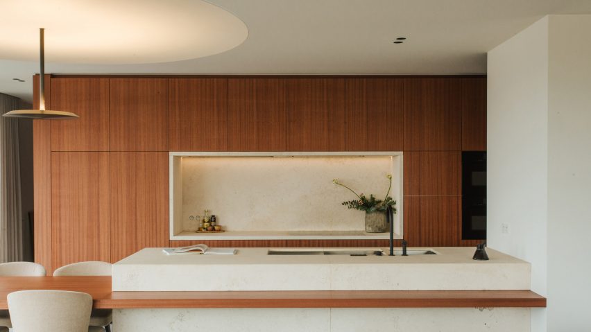 Kitchen in Penthouse BV by Adjo Studio