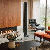 Fireplace in Penthouse BV by Adjo Studio