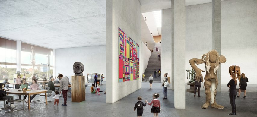 Art space inside Brutus in Rotterdam