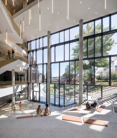 An atrium centres the building by CF Møller Architects