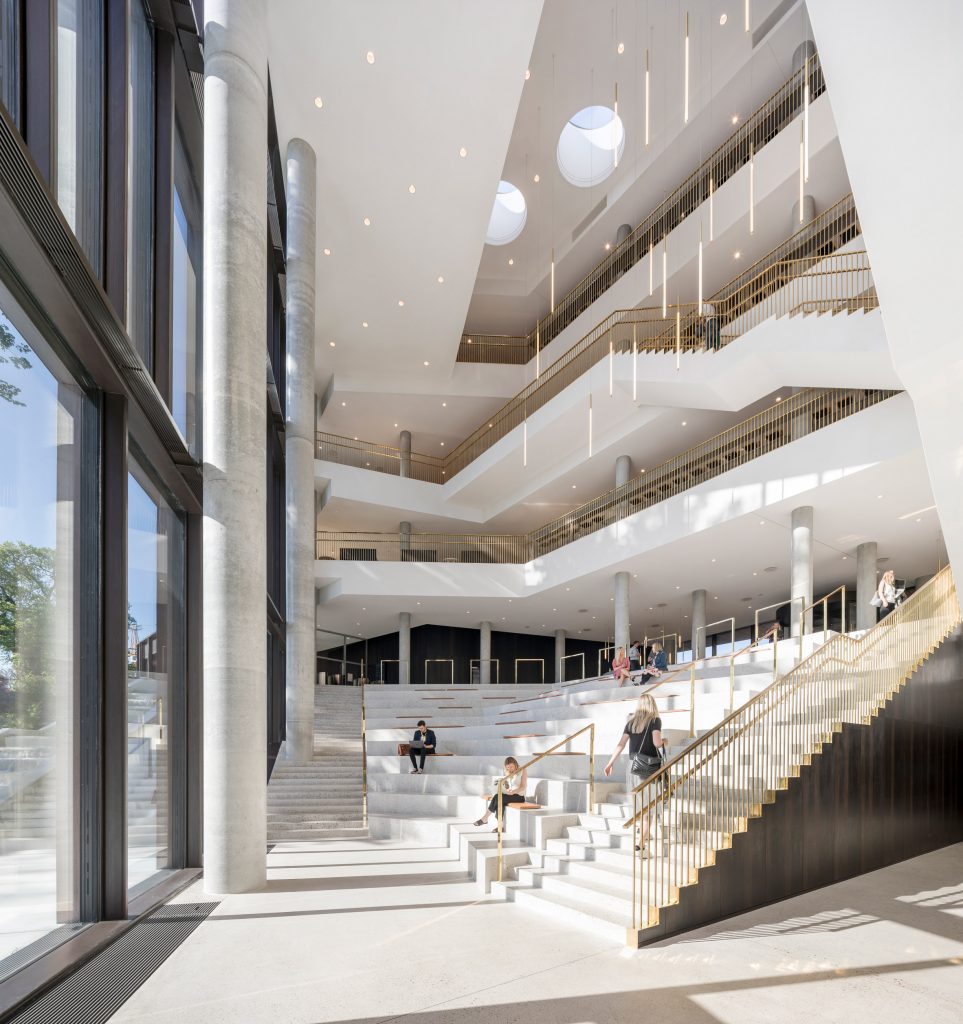 Interior view of the atrium