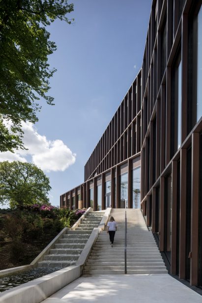 A spring runs the perimeter of the building by CF Møller Architects